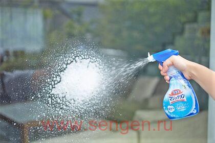 Спрей-пенка для чистки стекол KAO Glass Magiclean, без аромата, мягкая упаковка, 350мл.