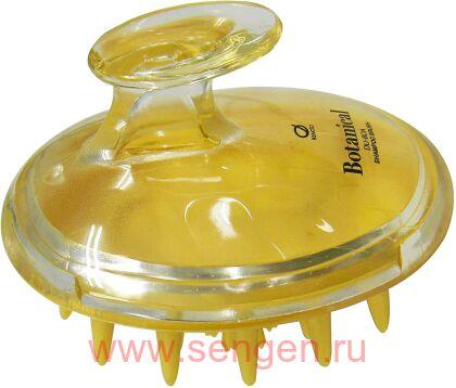 Массажная щётка для мытья волос IKEMOTO Botanical Amani Oil, для ухода за поврежденными волосами, с маслом льна, 1шт.