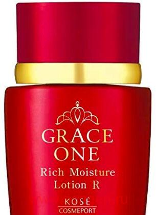 Концентрированный глубокоувлажняющий лосьон KOSE Grace One Perfect Moisture Lotion, для ухода за зрелой кожей лица, с нежным ароматом прованской розы, 180мл.