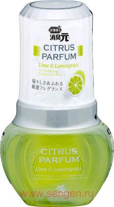 Жидкий дезодорант для комнаты KOBAYASHI Shoshugen for Room Citrus Parfum Lime & Lemongrass, с освежающим ароматом лайма и лемонграсса, 400мл.