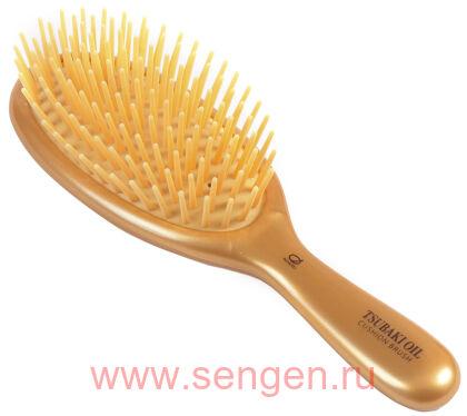 Щетка для волос Ikemoto Head Spa Tsubaki Oil Cushion Brush, с маслом камелии.