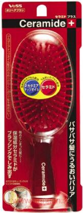 Щетка массажная VeSS Poly Hair Brush Ceramide, для увлажнения и смягчения волос с церамидами.