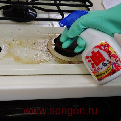Чистящее средство для кухни YUWA Home Care Series for Oil Stains, против жировых и масляных загрязнений, спрей, 400мл.