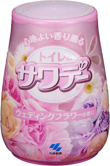 Гелевый дезодорант для туалета KOBAYASHI Sawaday for Toilet Wedding Flower, с ароматом свадебного букета, 140г.
