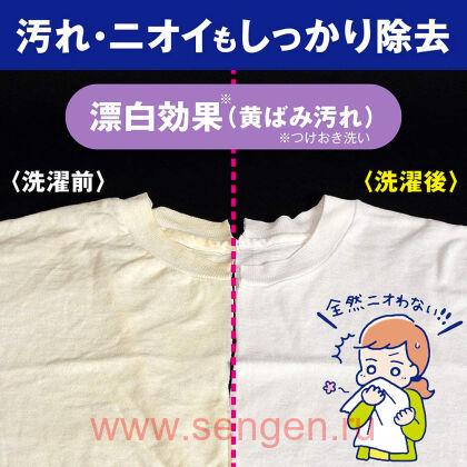 Порошковый кислородный отбеливатель для стойких загрязнений LION Bright Strong Kiwami Powder, с антибактериальным и дезодорирующим эффектом, 570г.