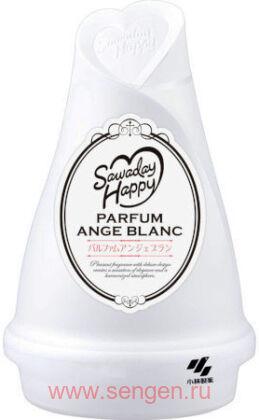 Освежитель воздуха для комнаты KOBAYASHI Sawaday Happy Parfum Ange Blanc, с нежным ароматом букета из свежих цветов, 120г.
