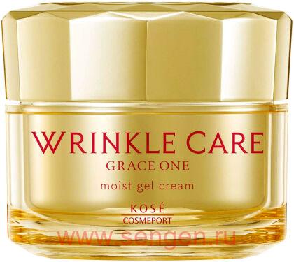 Увлажняющий гелеобразный крем для лица KOSE Grace One Wrinkle Care Moist Gel Cream, против морщин, 100г.
