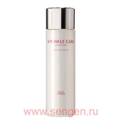 Увлажняющий лосьон для лица KOSE Grace One Wrinkle Care Moist Lift Lotion, против морщин, с лифтинг эффектом, 180мл.