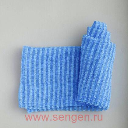 Мочалка массажная AISEN Men's Skin Texture мужская, жесткая, удлиненная, 30Х120см.