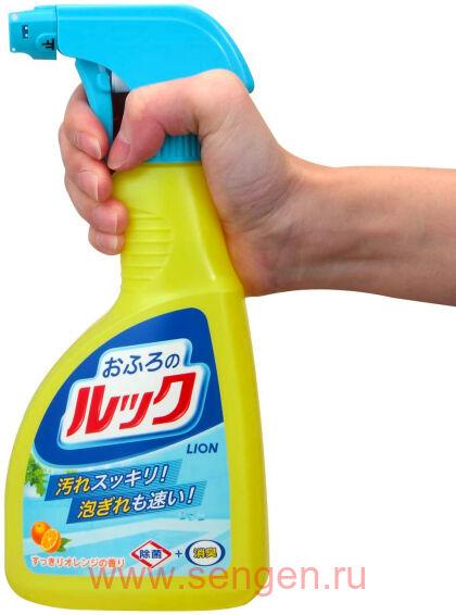 Чистящее средство для ванной комнаты LION Look Spray For Bathroom, с ароматом апельсина, 400мл.