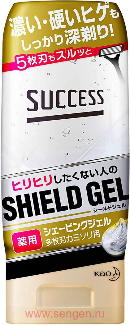 Гель для бритья KAO Success Shaving Gel For A Multi-blade Razor, для станков с тремя и более лезвиями, 180г.