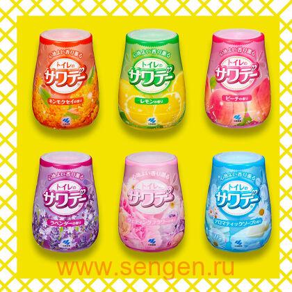 Гелевый дезодорант для туалета KOBAYASHI Sawaday for Toilet Wedding Flower, с ароматом свадебного букета, 140г.