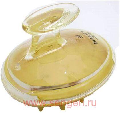 Массажная щётка для мытья волос IKEMOTO Botanical Amani Oil, для ухода за поврежденными волосами, с маслом льна, 1шт.