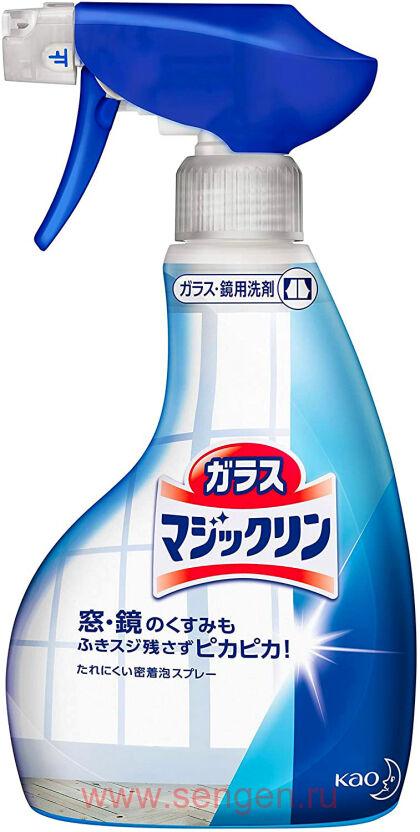 Спрей-пенка для чистки стекол KAO Glass Magiclean, без аромата, 400мл.