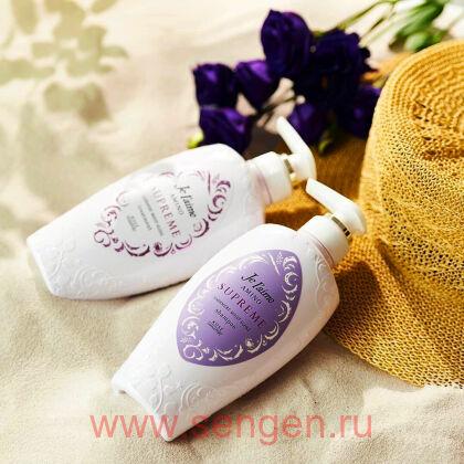 Увлажняющий кондиционер для поврежденных волос KOSE Je l’aime Amino Supreme Cashmere, с нежным ароматом розы и жасмина, 500мл.