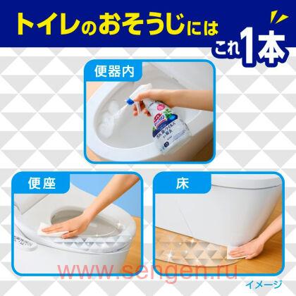 Чистящее и дезодорирующее средство для туалета KAO Toilet Magiclean Deodorant & Clean Spray, для быстрой и легкой уборки, с ароматом мяты и цитрусов, 380мл.