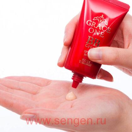 Увлажняющий BB крем для зрелой кожи KOSE Grace One BB Cream 01, светлый бежевый, 50г.