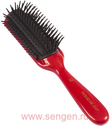 Щетка Ikemoto Tsubaki Oil Styling Hair Brush для укладки с маслом камелии японской.