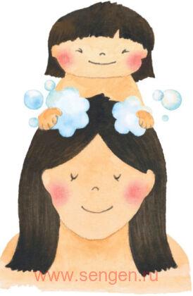 Бессульфатный шампунь-кондиционер KRACIE Ma & Me Latte 2 as 1 Rinse in Shampoo, с молочными протеинам и маслом ши, с освежающим ароматом апельсина и ромашки, сменная упаковка 360мл.