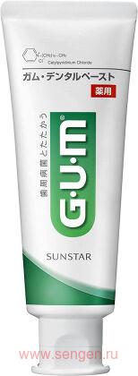 Зубная паста SUNSTAR Gum Dental Paste, для защиты зубов и десен, со вкусом мяты и трав, 120г.