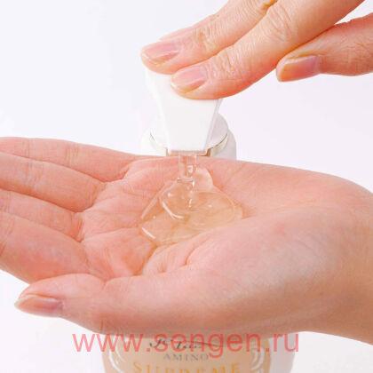 Шампунь для волос KOSE Je l’aime Amino Supreme Satin Sleek, cмягчающий, с нежным ароматом розы и жасмина, 500мл.