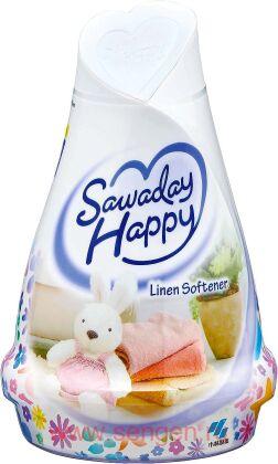 Освежитель воздуха для комнаты KOBAYASHI Sawaday Happy Linen Softener, с элегантным ароматом цветочного кондиционера для белья, 120г.