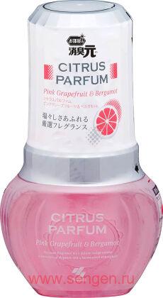 Жидкий дезодорант для комнаты KOBAYASHI Shoshugen for Room Citrus Parfum Pink Grapefruit & Bergamot, с ароматом сочного розового грейпфрута и бергамота, 400мл.