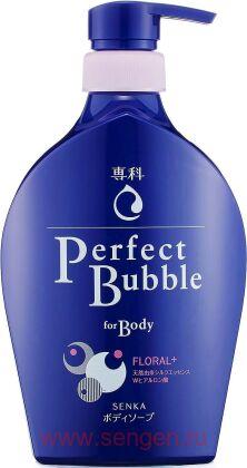 Дезодорирующее жидкое мыло для тела FINETODAY Senka Perfect Bubble for Body, с цветочным ароматом, 500мл.