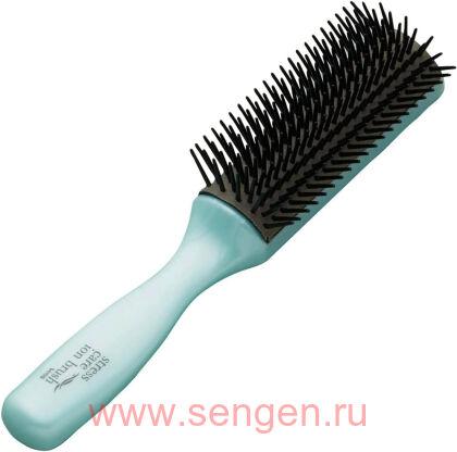 Массажная щетка VeSS Stress Care Ion Brush, для ухода за поврежденными волосами, с отрицательными ионами.