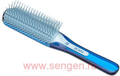 Лечебная расческа IKEMOTO Negative Ion Blow Styling Brush, с отрицательными ионами и природным минералом турмалин.