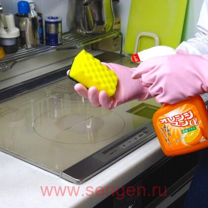 Универсальное моющее средство YUWA Tipo's Orange Man, против стойких загрязнений, с ароматом апельсина, спрей, 400мл.