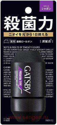 Дезодорант-антиперспирант роликовый для мужчин MANDOM Gatsby Deodorant Roll-on Smart Soap, с ароматом мыла, 60г.