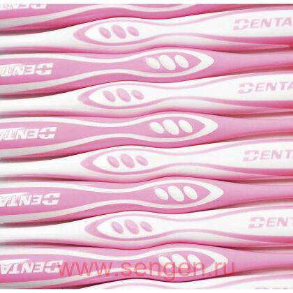 Зубная щётка с платиновой коллоидной керамикой DENTALPRO Black Super Compact, с суперкомпактной головкой и ультратонкими щетинками, средней жесткости.