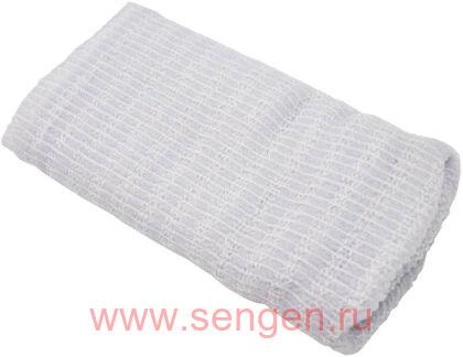 Массажная мочалка AISEN BUBBRICH с высоким пенообразованием, жесткая, серая, 28Х100см.