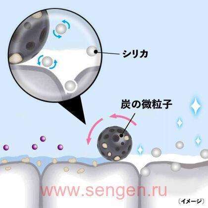 Зубная паста с древесным углем KOBAYASHI Tobacco Sumigaki, с эффектом отбеливания кофейного и никотинового налета, 90г.