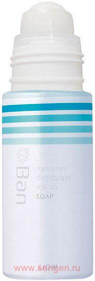 Дезодорант-антиперспирант роликовый LION Ban Roll On, нано-ионный, с ароматом мыла, 40мл.