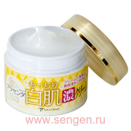 Концентрированный увлажняющий и подтягивающий крем–гель MICCOSMO "WHITE LABEL Premium Placenta Gold Rich Cream", с плацентой, 60гр.