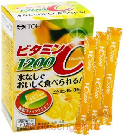 Витамин С 1200, ITOH Vitamin C 1200, 24 пакетика на 24 дня.