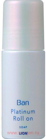 Влагостойкий дезодорант-антиперспирант LION Ban Platinum Roll On, с ароматом цветочного мыла, 40мл.