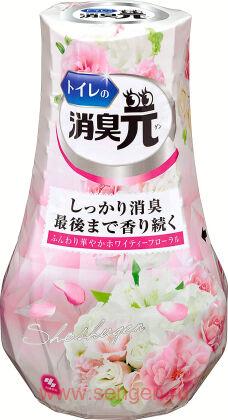 Жидкий дезодорант для туалета "Белые цветы" KOBAYASHI Shoshugen Whitey Floral, с цветочно-фруктовым ароматом, 400мл.