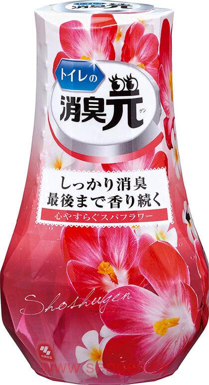 Жидкий дезодорант для туалета KOBAYASHI Shoshugen for Toilet Spa Flower, с расслабляющим ароматом спа-цветов, 400мл.