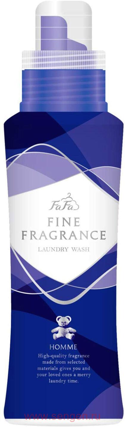 Жидкое средство для стирки NS FAFA JAPAN Fine Fragrance Wash Homme, концентрированное, с ароматом мускуса, бергамота, жасмина и чая Дарджилинг, 400мл.