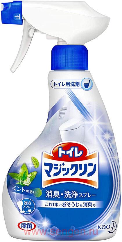 Чистящее и дезодорирующее средство для туалета KAO Toilet Magiclean Mint, с ароматом мяты, 380мл.