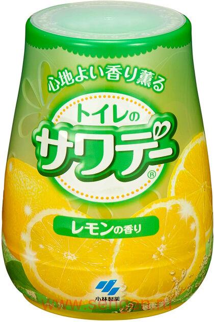 Гелевый дезодорант для туалета KOBAYASHI Sawaday for Toilet Lemon, с ароматом лимона, 140г.