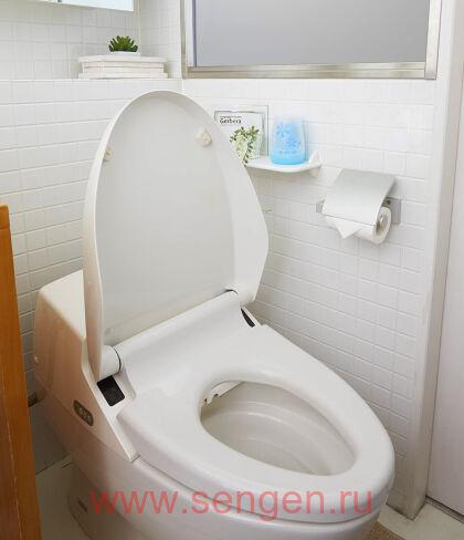 Гелевый дезодорант для туалета KOBAYASHI Sawaday for Toilet Aromatic Soap, с нежным ароматом цветочного мыла, 140г.