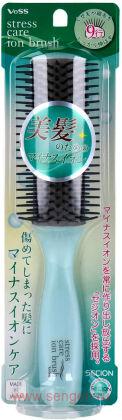Массажная щетка VeSS Stress Care Ion Brush, для ухода за поврежденными волосами, с отрицательными ионами.