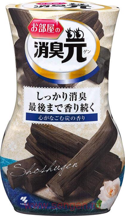 Жидкий дезодорант для комнаты KOBAYASHI Shoshugen for Room Charcoal, с древесным углем, 400мл.