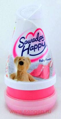 Освежитель воздуха для комнаты KOBAYASHI Sawaday Happy Baby Powder, с нежным ароматом детской присыпки, 150г.