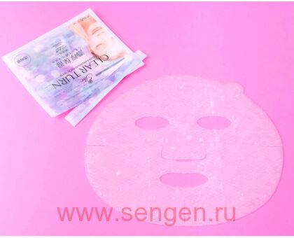 Тканевая маска для лица KOSE Clear Turn Premium Fresh Mask Clear Skin, освежающая и осветляющая, 3шт.