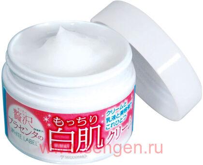 Увлажняющий и подтягивающий крем–гель MICCOSMO "WHITE LABEL Premium Placenta Cream", с плацентой, 60гр.